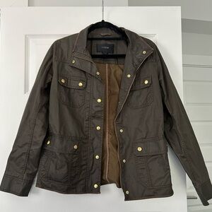 J Crew Dark Green Barbour style Jacket (Size M)